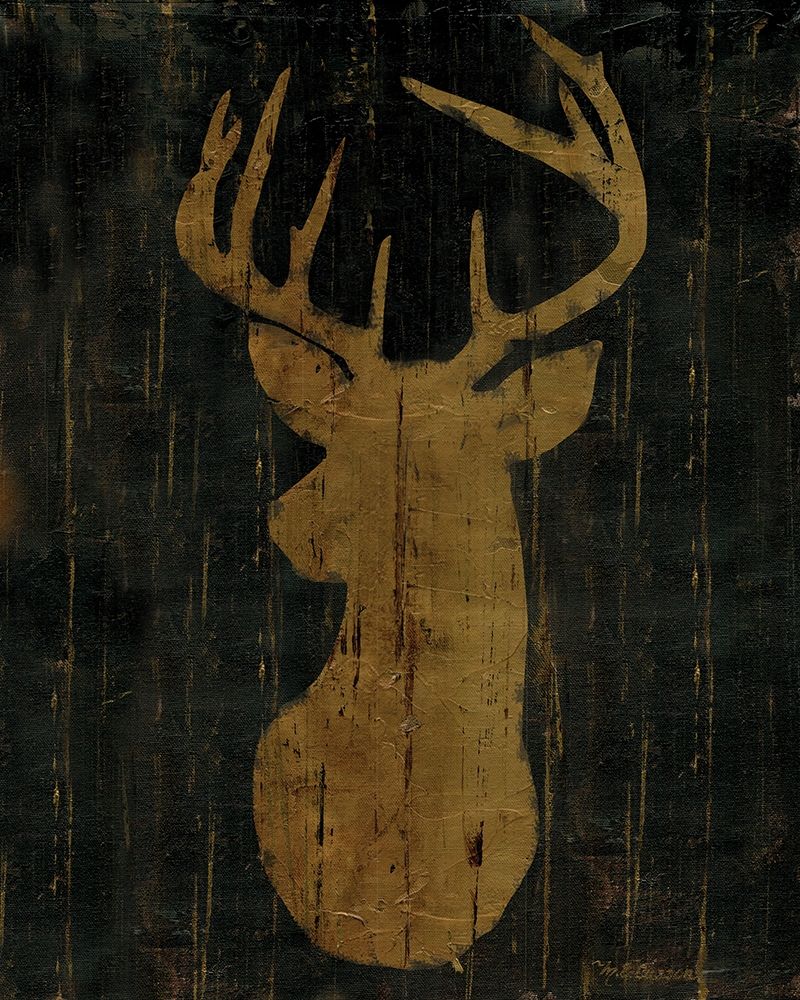 Wall Art Painting id:212408, Name: Rustic Lodge Animals Deer Head, Artist: Cusson, Marie-Elaine