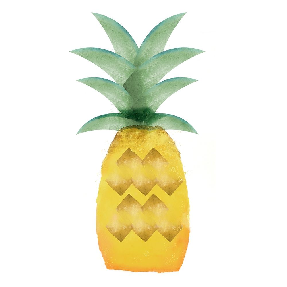 Wall Art Painting id:212442, Name: Tropical Icons Pineapple, Artist: Northern Lights