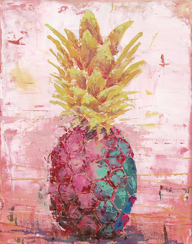 Wall Art Painting id:226122, Name: Painted Pineapple I, Artist: Cusson, Marie-Elaine