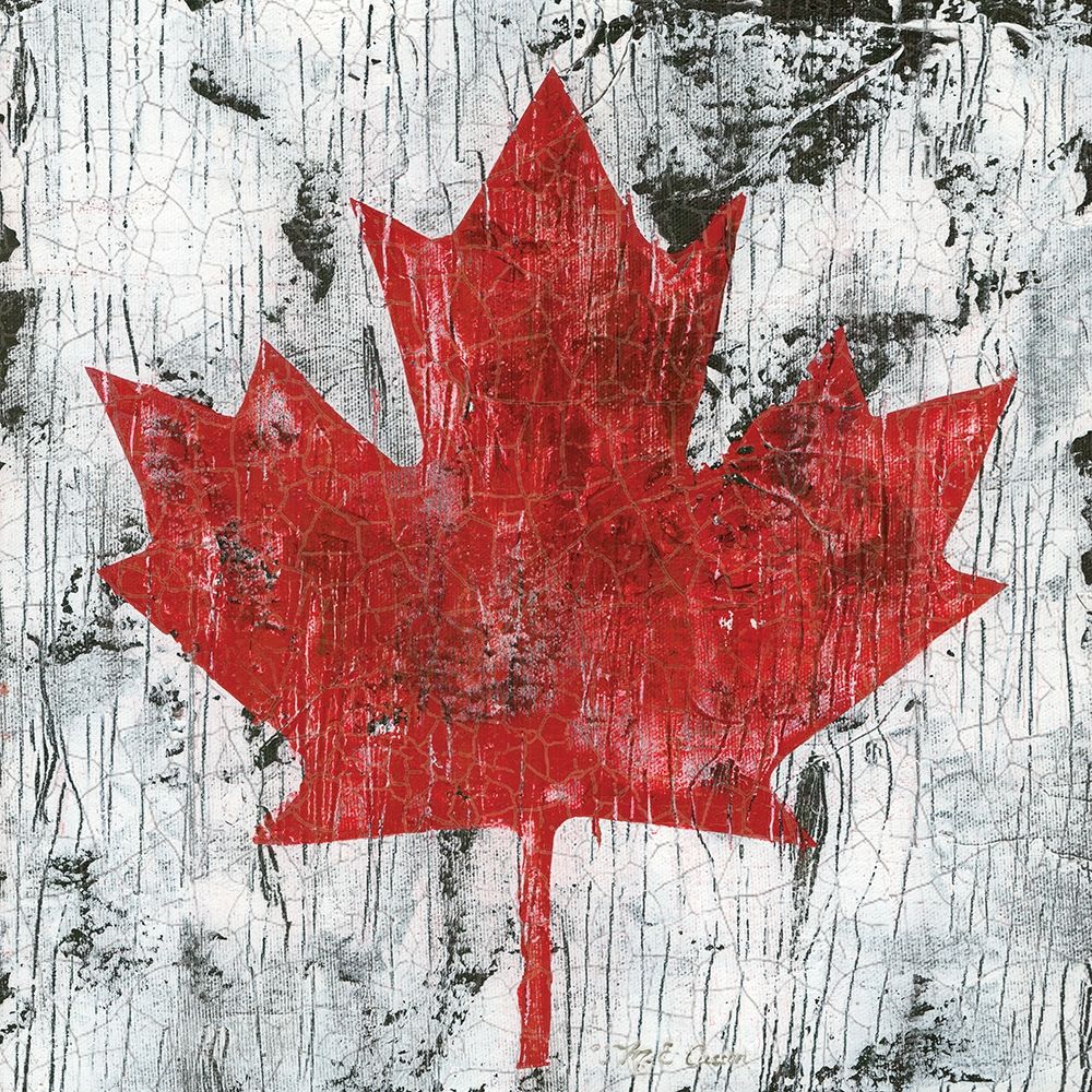 Wall Art Painting id:226179, Name: Canada Maple Leaf I, Artist: Cusson, Marie-Elaine