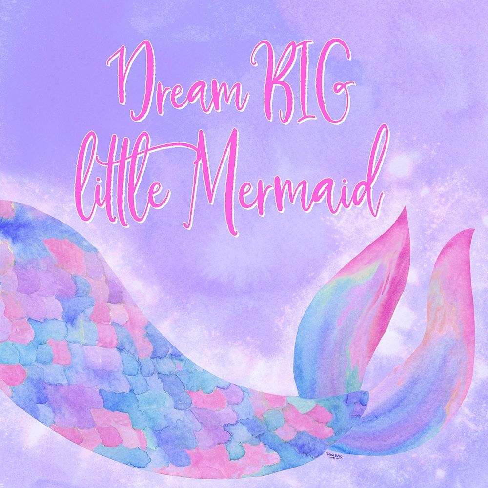 Wall Art Painting id:249251, Name: Mermaid Life I Pink/Purple, Artist: Reed, Tara