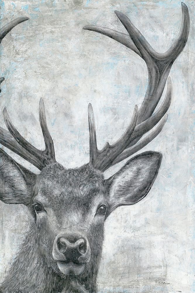 Wall Art Painting id:249282, Name: Portrait of a Deer, Artist: Cusson, Marie-Elaine