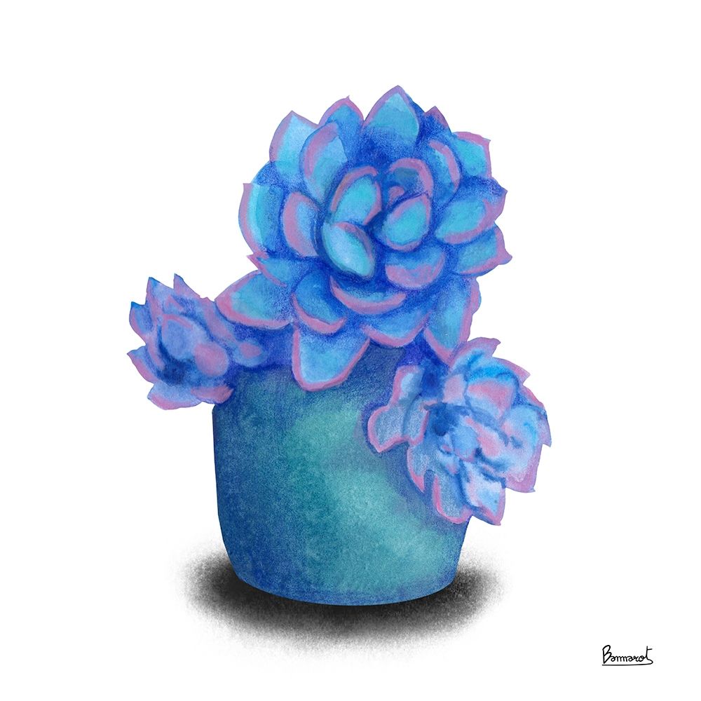 Wall Art Painting id:270558, Name: Turquoise Succulents I, Artist: Bannarot