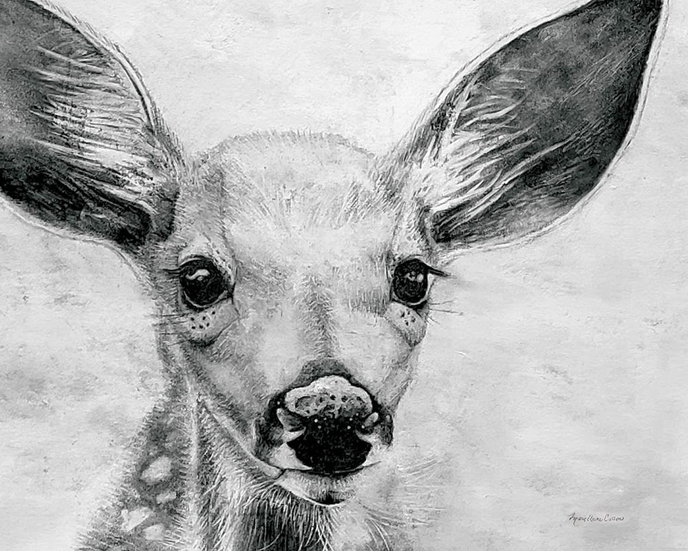 Wall Art Painting id:325740, Name: Portrait of a Fawn, Artist: Cusson, Marie-Elaine
