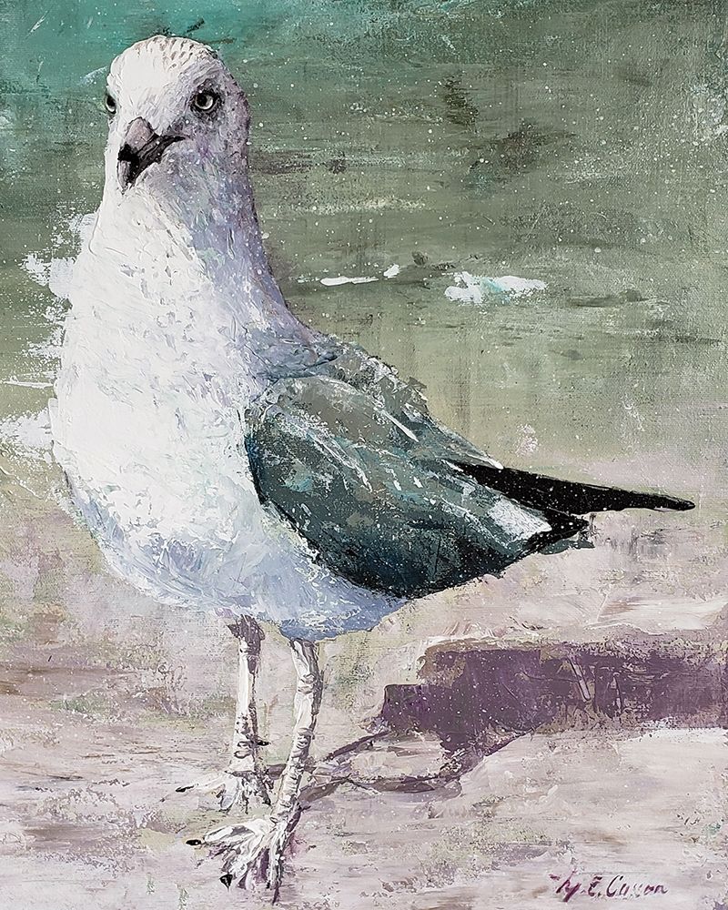 Wall Art Painting id:352461, Name: Beach Bird III, Artist: Cusson, Marie-Elaine