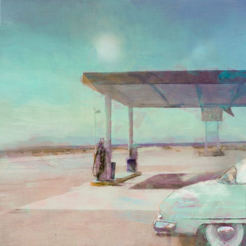 Wall Art Painting id:380267, Name: Gas  Stop, Artist: Bay, Noah