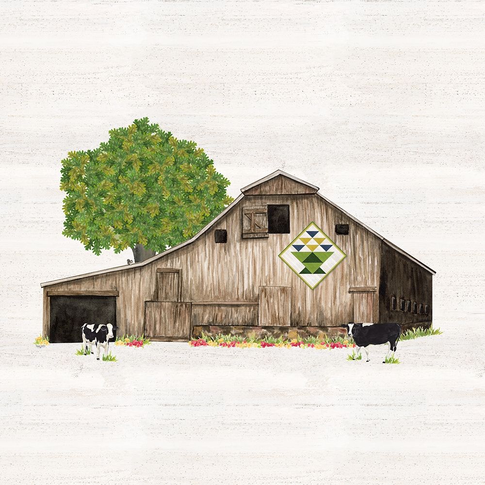 Wall Art Painting id:380360, Name: Spring and Summer Barn Quilt I, Artist: Reed, Tara