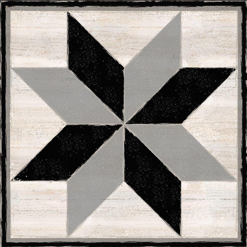 Wall Art Painting id:380466, Name: Black  and White Quilt Block II, Artist: Reed, Tara