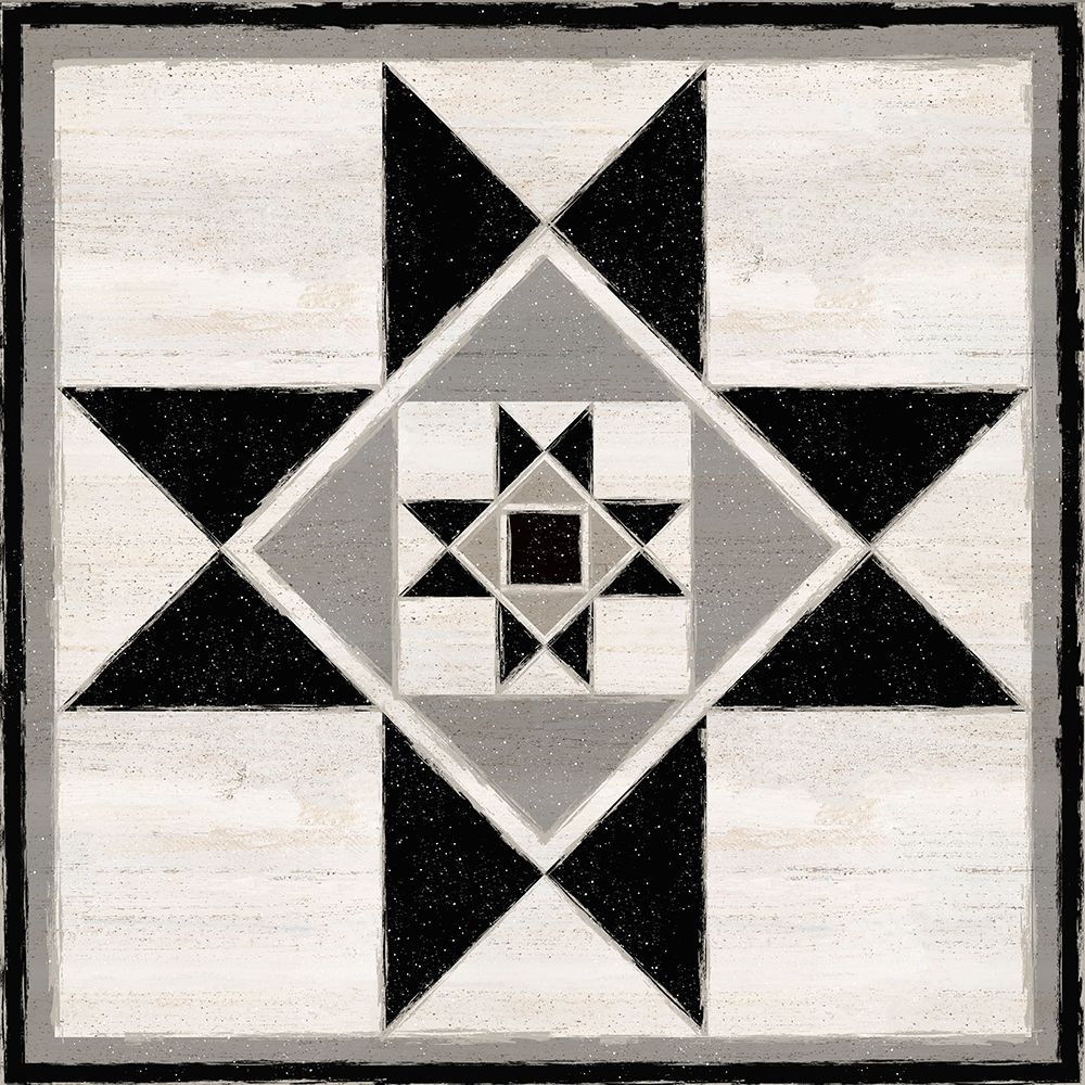 Wall Art Painting id:380467, Name: Black  and White Quilt Block III, Artist: Reed, Tara