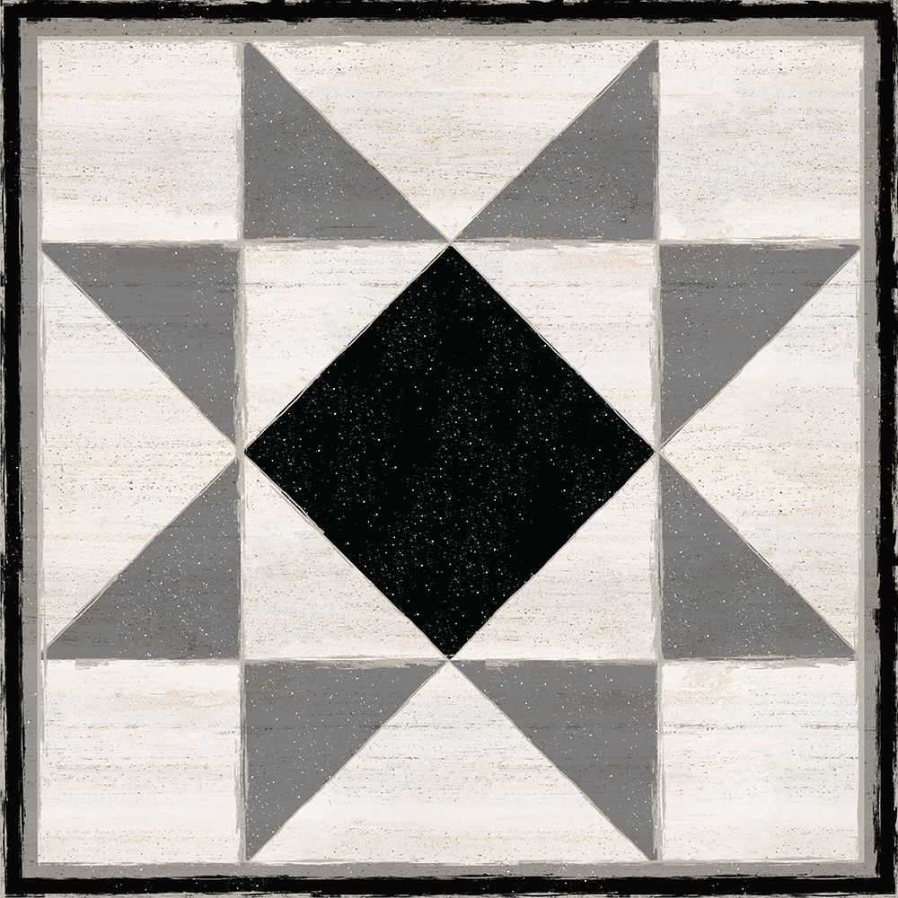 Wall Art Painting id:380468, Name: Black  and White Quilt Block IV, Artist: Reed, Tara