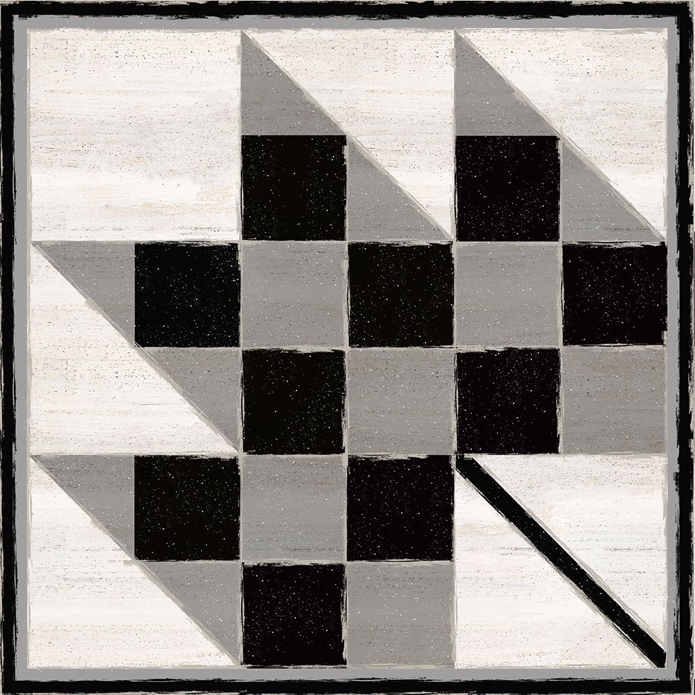 Wall Art Painting id:380470, Name: Black  and White Quilt Block VI, Artist: Reed, Tara