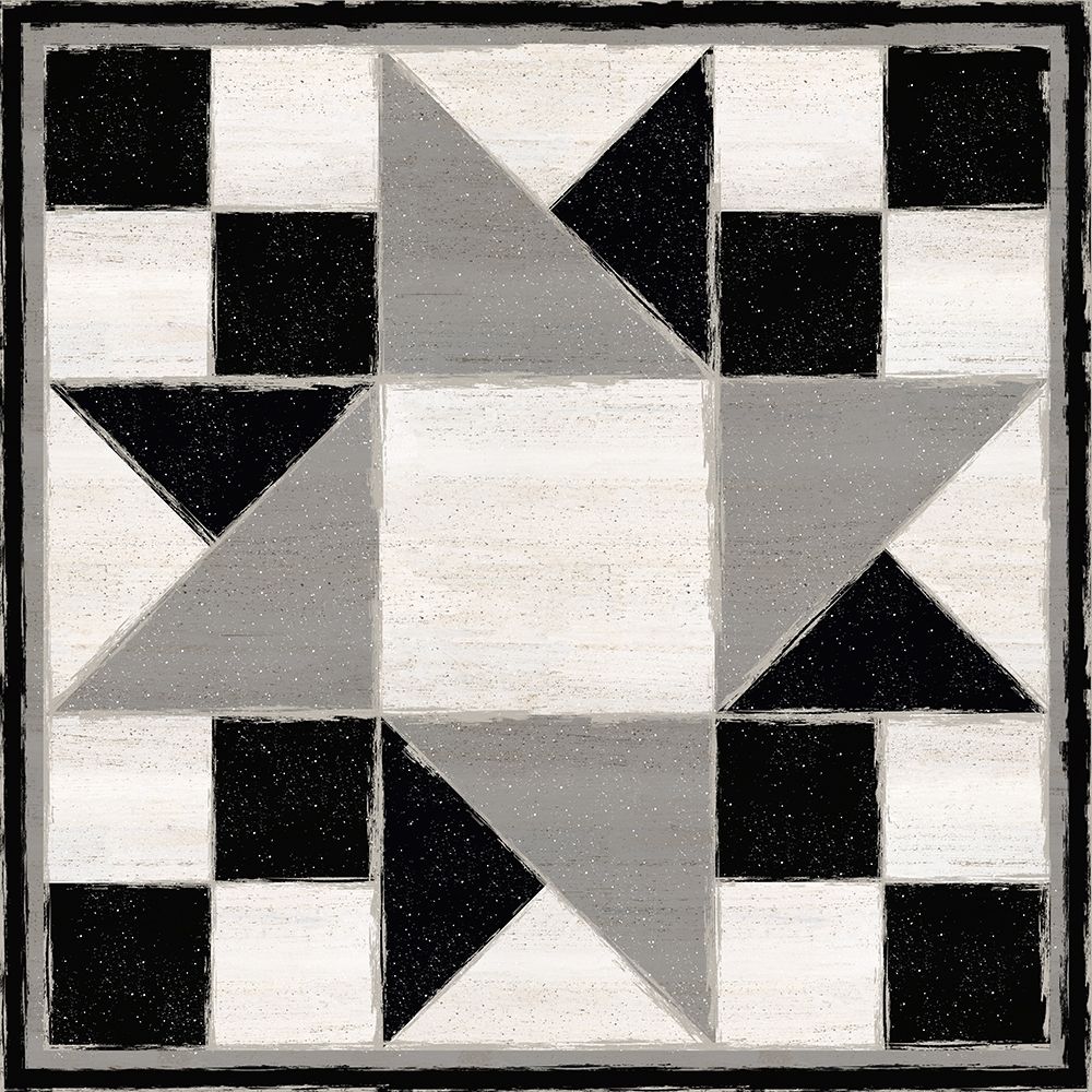 Wall Art Painting id:380477, Name: Black and  White Quilt Block XIII, Artist: Reed, Tara