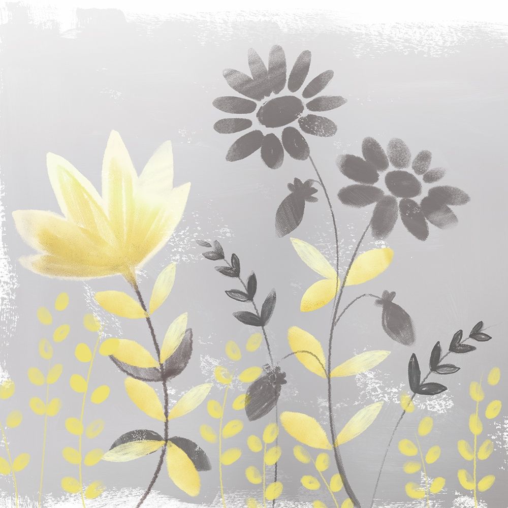 Wall Art Painting id:394790, Name: Soft Nature yellow And grey I, Artist: Northern Lights