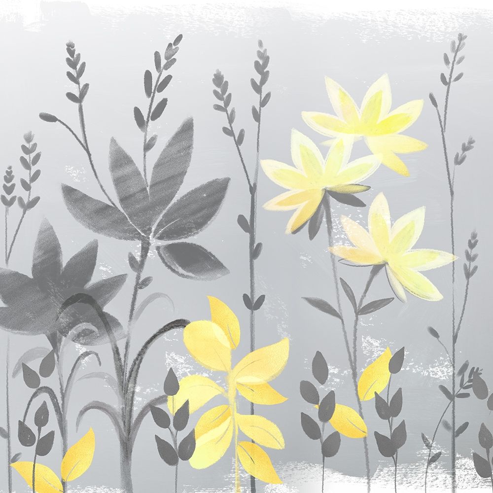 Wall Art Painting id:394791, Name: Soft Nature yellow And grey II, Artist: Northern Lights