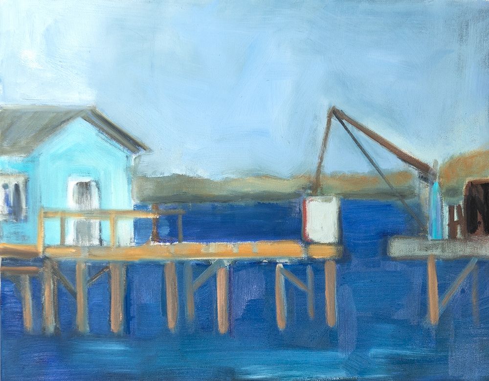 Wall Art Painting id:427730, Name: Fishing Dock, Artist: Marie, Susanne