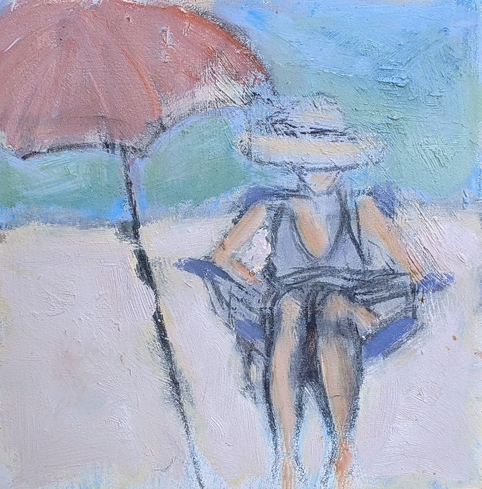 Wall Art Painting id:427733, Name: Sunbather, Artist: Marie, Susanne