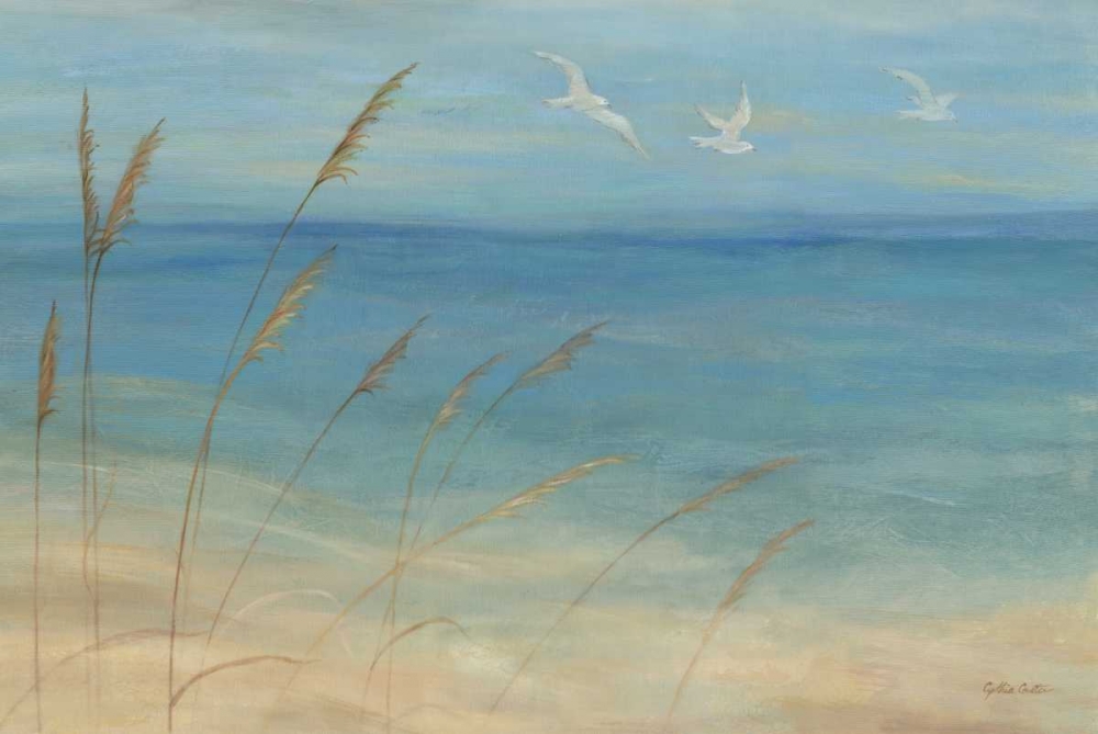 Wall Art Painting id:64727, Name: Seagrass Seagulls, Artist: Coulter, Cynthia