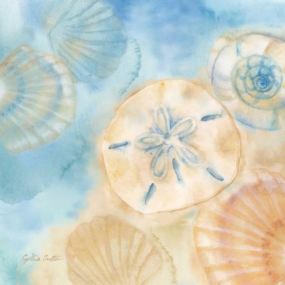 Wall Art Painting id:64771, Name: Watercolor Shells III, Artist: Coulter, Cynthia