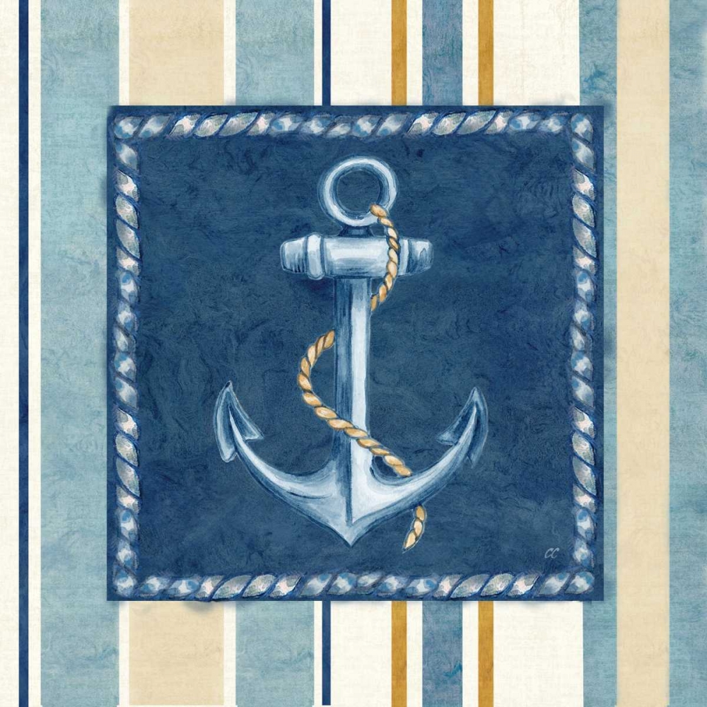 Wall Art Painting id:59579, Name: Nautical Stripe III, Artist: Coulter, Cynthia