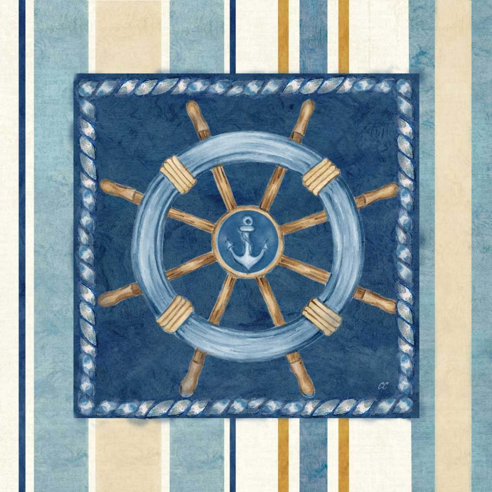 Wall Art Painting id:59580, Name: Nautical Stripe IV, Artist: Coulter, Cynthia