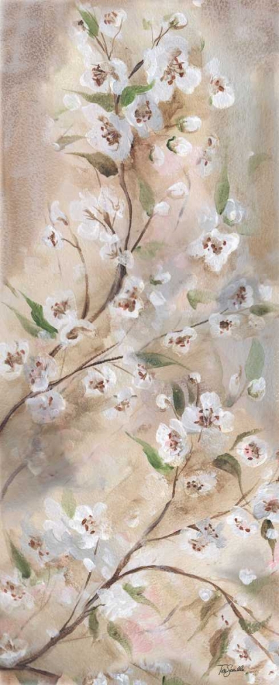 Wall Art Painting id:52912, Name: Cherry Blossoms Taupe Panel I , Artist: Tre Sorelle Studios
