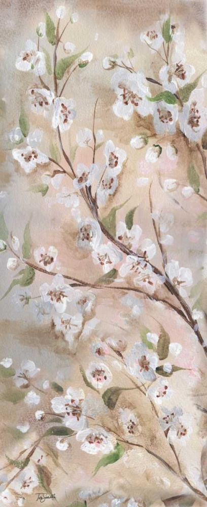 Wall Art Painting id:52914, Name: Cherry Blossoms Taupe Panel I , Artist: Tre Sorelle Studios