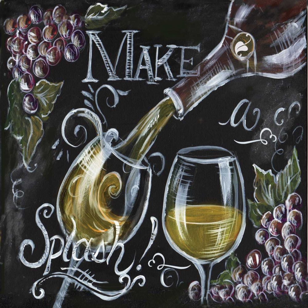 Wall Art Painting id:52916, Name: Chalkboard Wine II , Artist: Tre Sorelle Studios