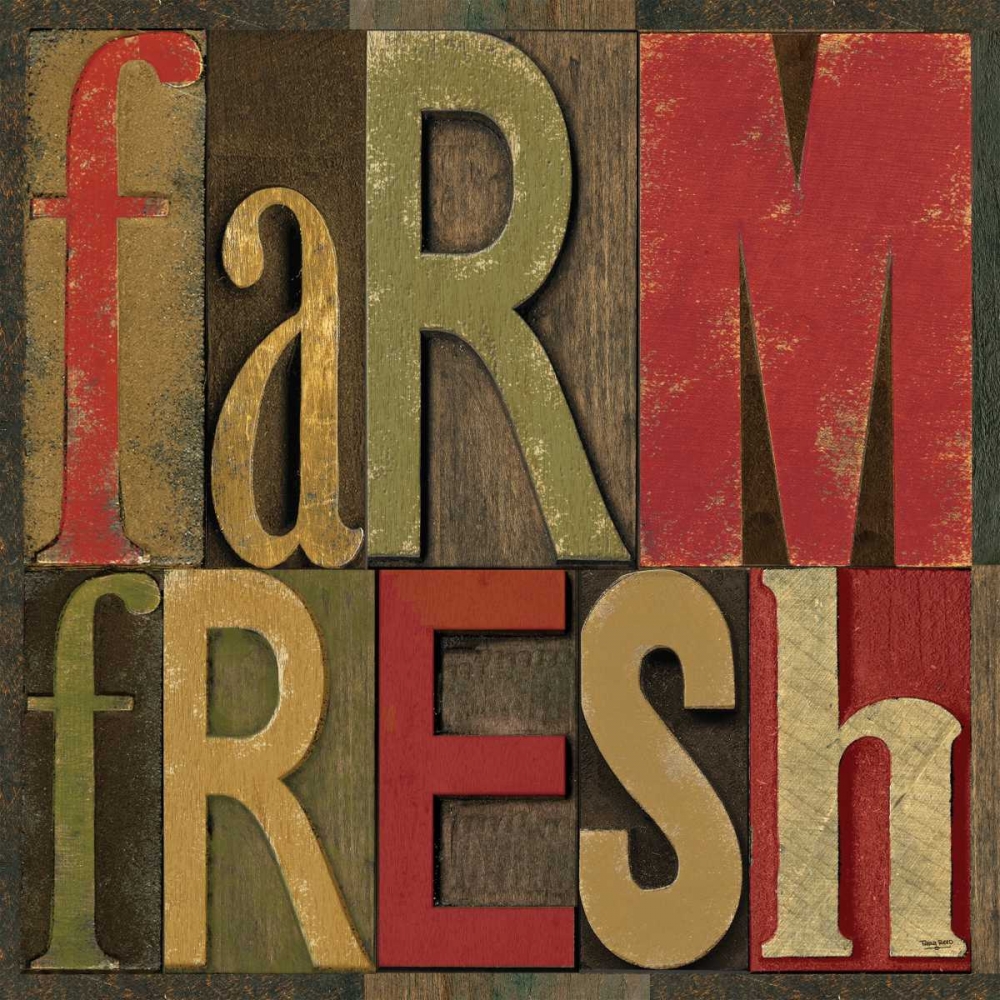 Wall Art Painting id:52943, Name: Printers Block Farm To Table IV , Artist: Reed, Tara