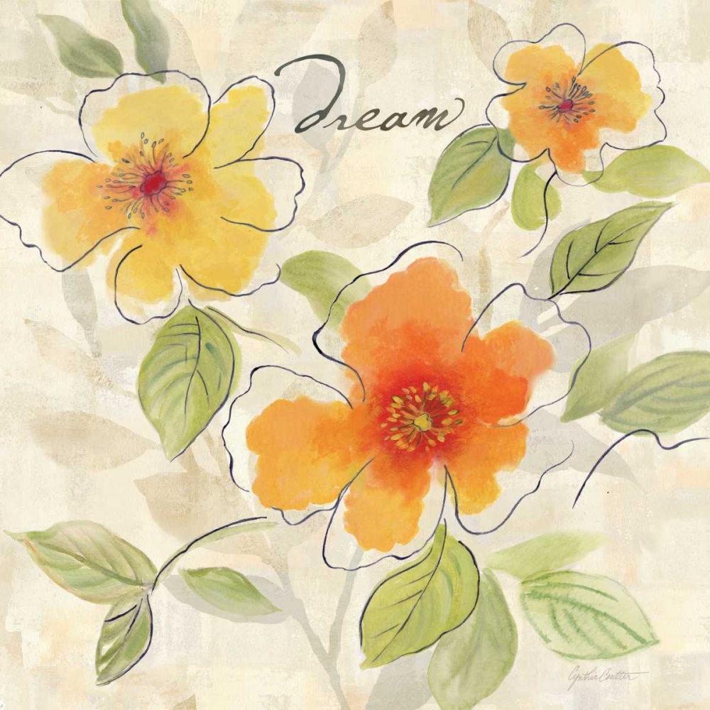 Wall Art Painting id:53579, Name: Bright Yellow Garden Trio I, Artist: Coulter, Cynthia