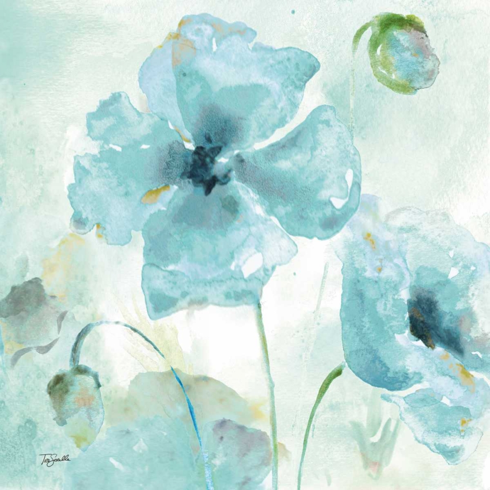 Wall Art Painting id:70152, Name: Watercolor Garden Blue I, Artist: Tre Sorelle Studios