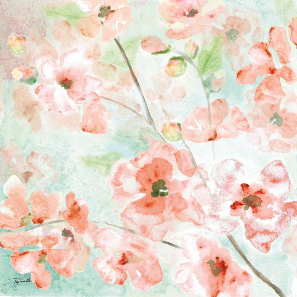 Wall Art Painting id:70158, Name: Watercolor Blossoms II, Artist: Tre Sorelle Studios