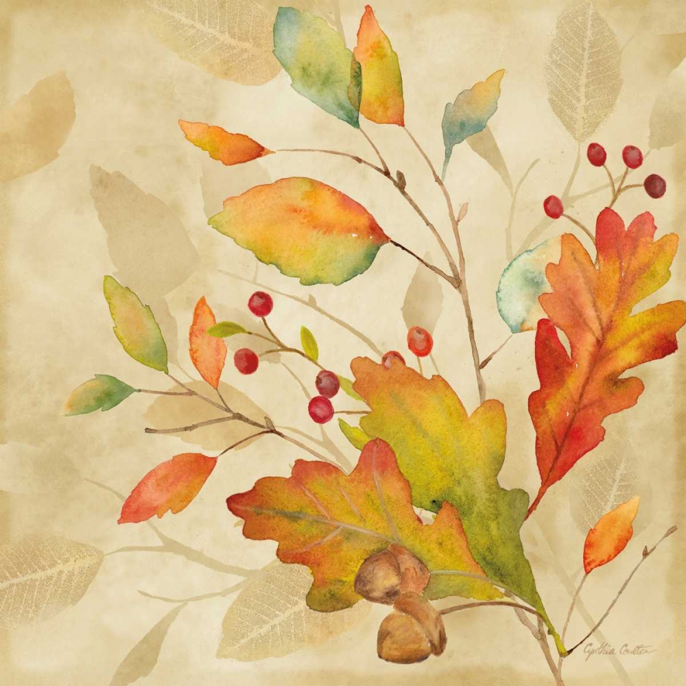 Wall Art Painting id:78095, Name: Harvest Leaves I, Artist: Coulter, Cynthia