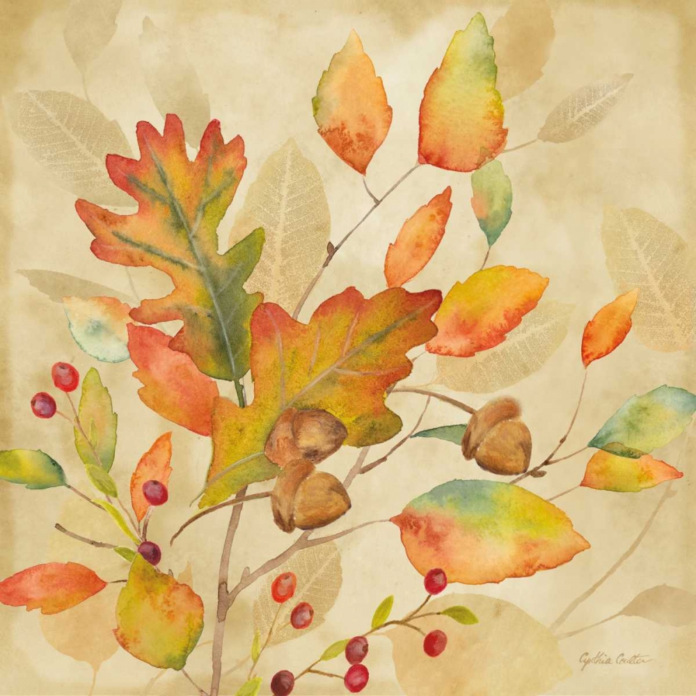 Wall Art Painting id:78096, Name: Harvest Leaves II, Artist: Coulter, Cynthia
