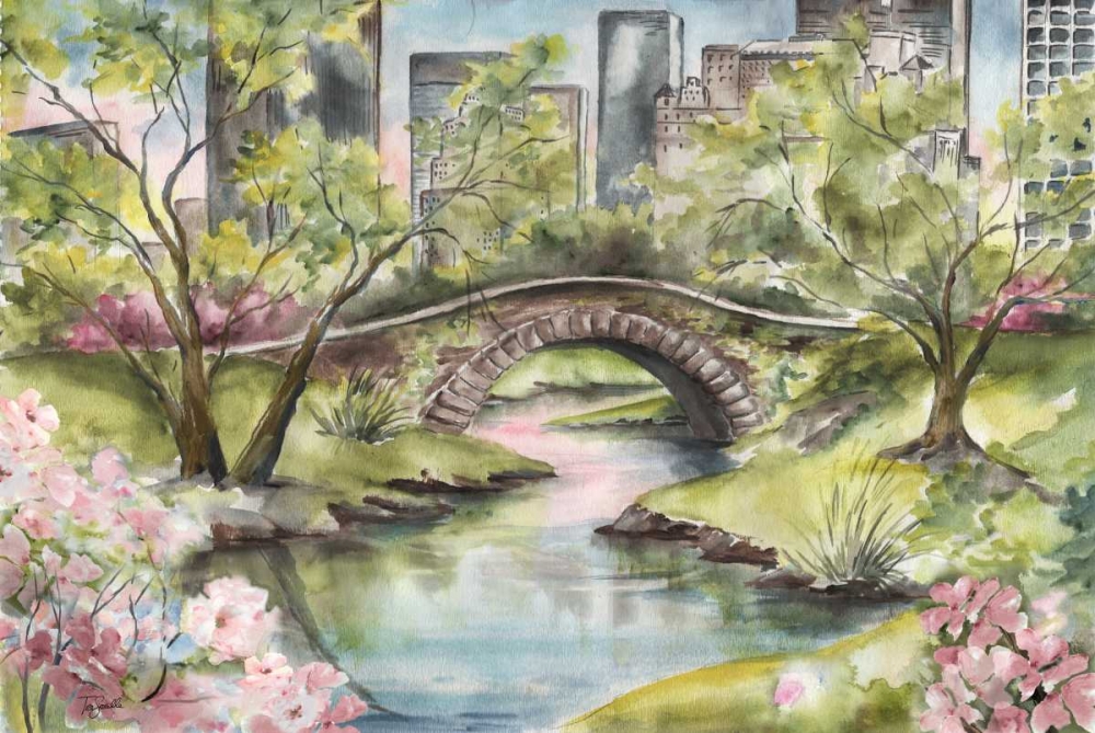 Wall Art Painting id:85199, Name: Central Park Springtime, Artist: Tre Sorelle Studios