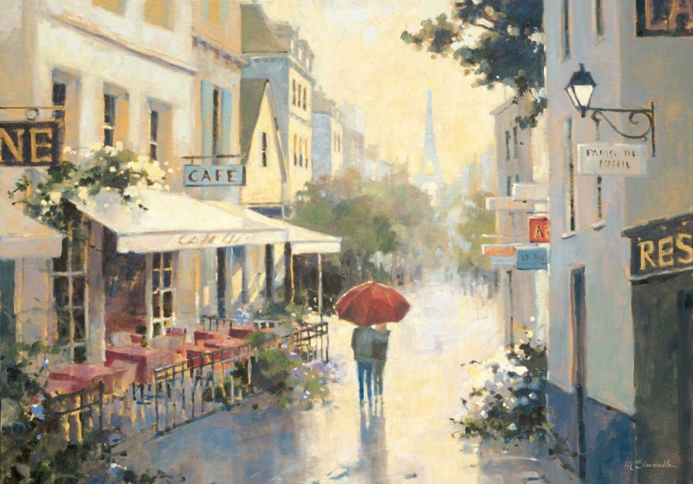 Wall Art Painting id:60320, Name: Cafe de Ville, Artist: Simandle, Marilyn