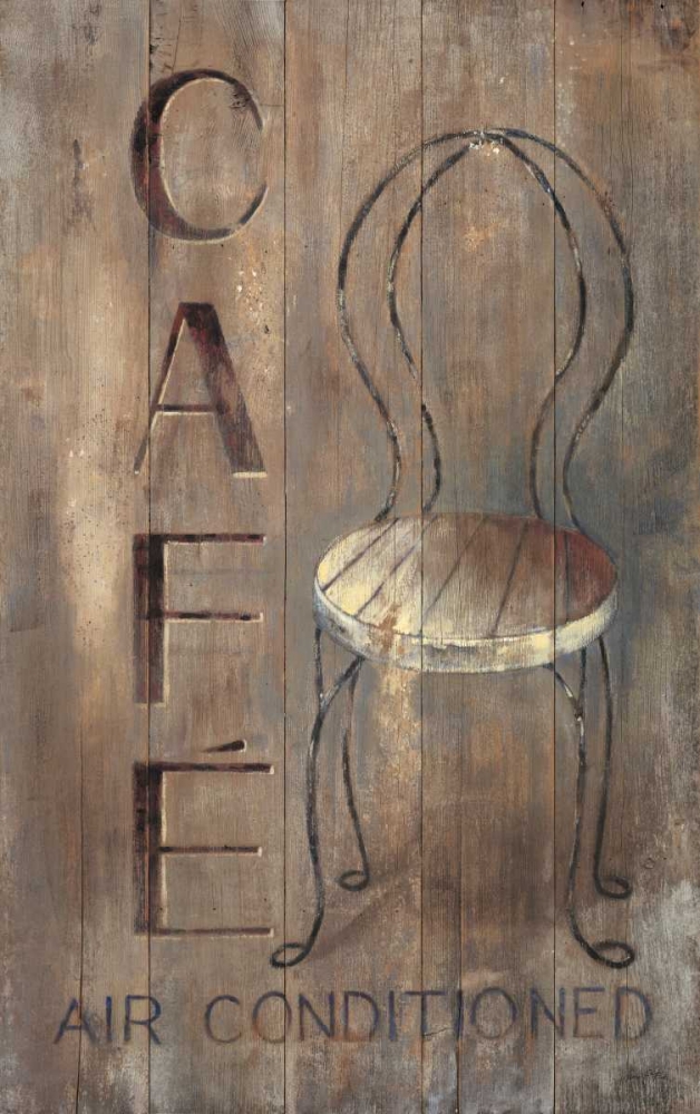 Wall Art Painting id:56209, Name: Bistro Chair, Artist: Fisk, Arnie