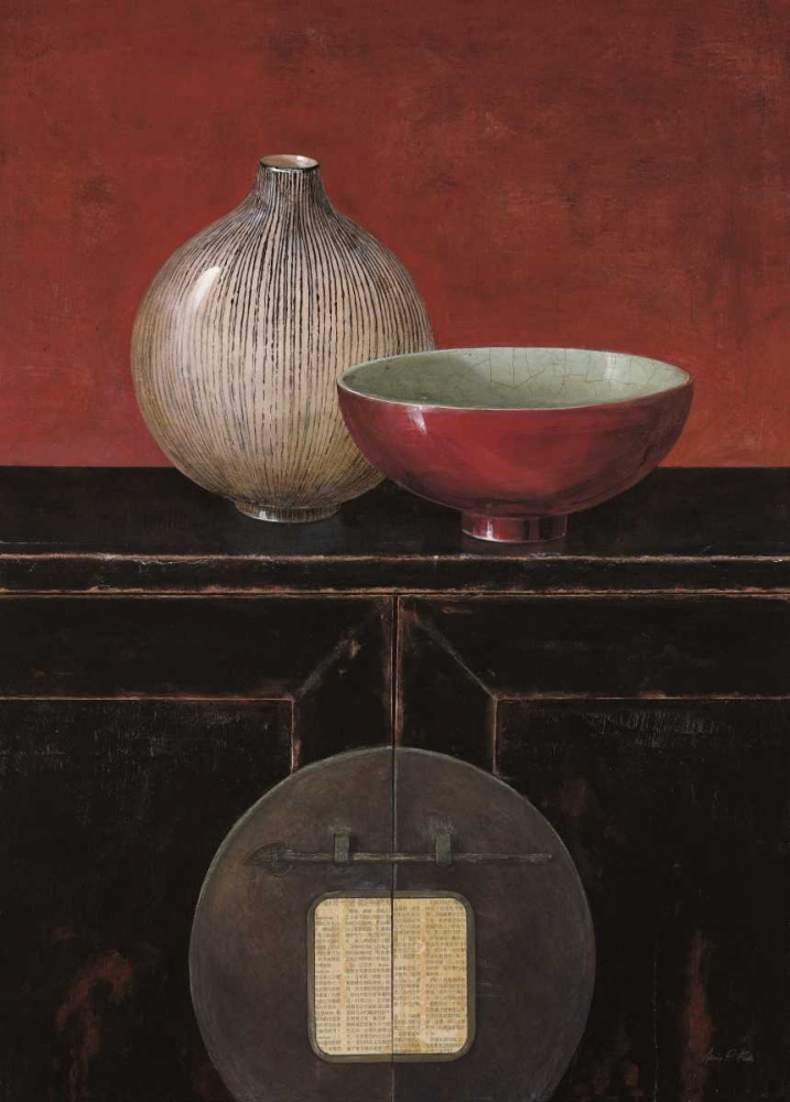 Wall Art Painting id:56223, Name: Asian Armoire - Noir, Artist: Fisk, Arnie