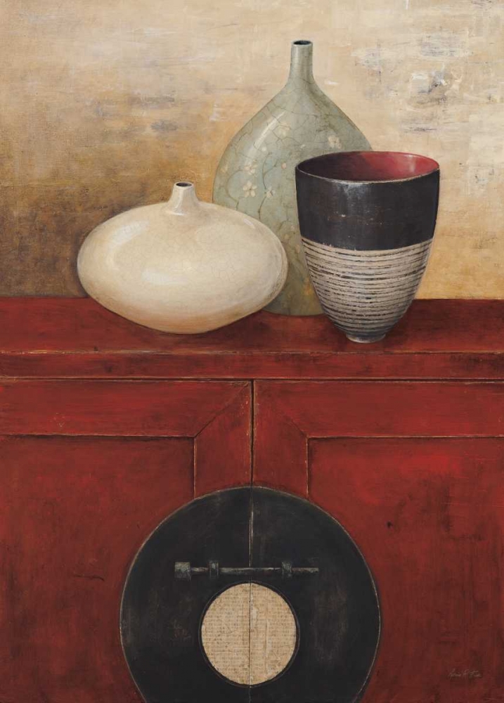 Wall Art Painting id:56224, Name: Asian Armoire - Rouge, Artist: Fisk, Arnie