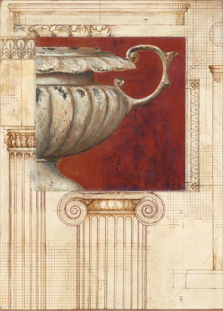 Wall Art Painting id:56245, Name: Classic Urn, Artist: Fisk, Arnie
