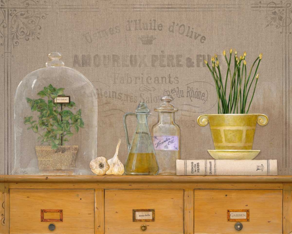 Wall Art Painting id:56393, Name: Oregano Library, Artist: Fisk, Arnie