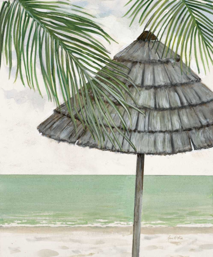 Wall Art Painting id:56435, Name: Seaside Palapa, Artist: FISK, Arnie