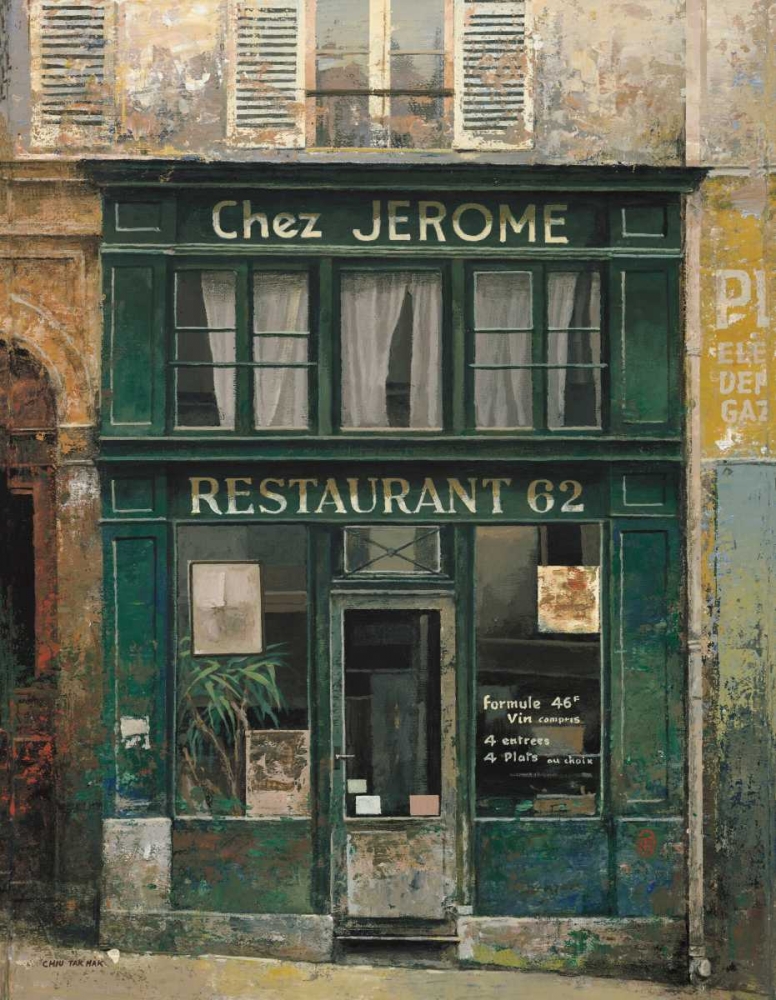 Wall Art Painting id:59722, Name: Chez Jerome, Artist: Hak, Chiu Tak