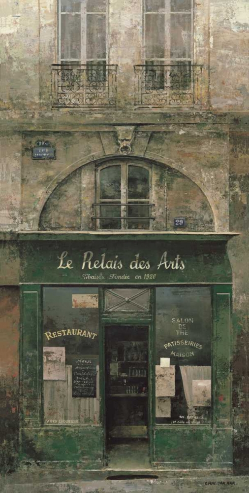 Wall Art Painting id:59723, Name: Le Relais des Arts, Artist: Hak, Chiu Tak