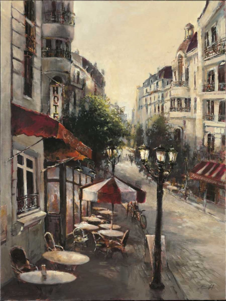 Wall Art Painting id:55988, Name: Promenade Cafe, Artist: Heighton, Brent