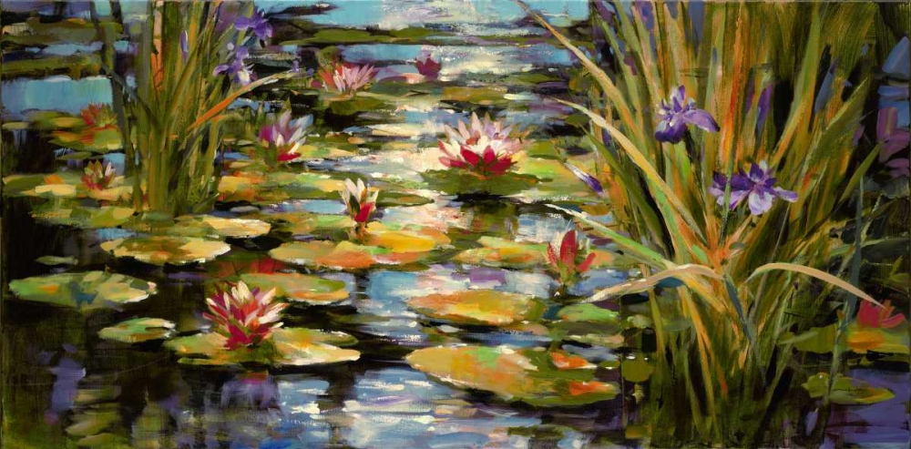 Wall Art Painting id:56045, Name: Water Iris, Artist: Heighton, Brent