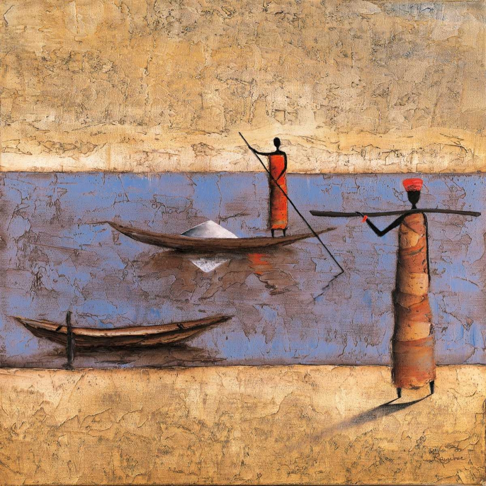 Wall Art Painting id:62930, Name: River Voyage, Artist: Rauscher, Michel