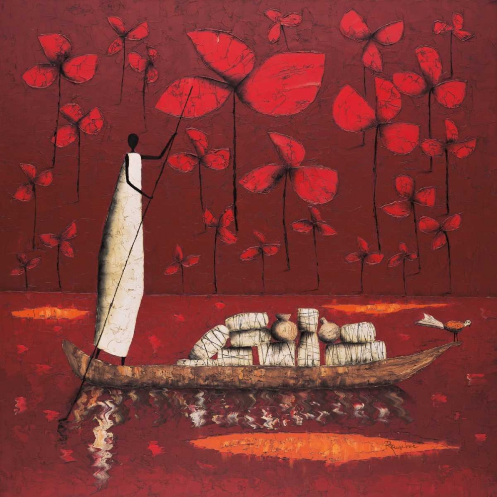 Wall Art Painting id:62949, Name: Crimson Sky, Artist: Rauscher, Michel