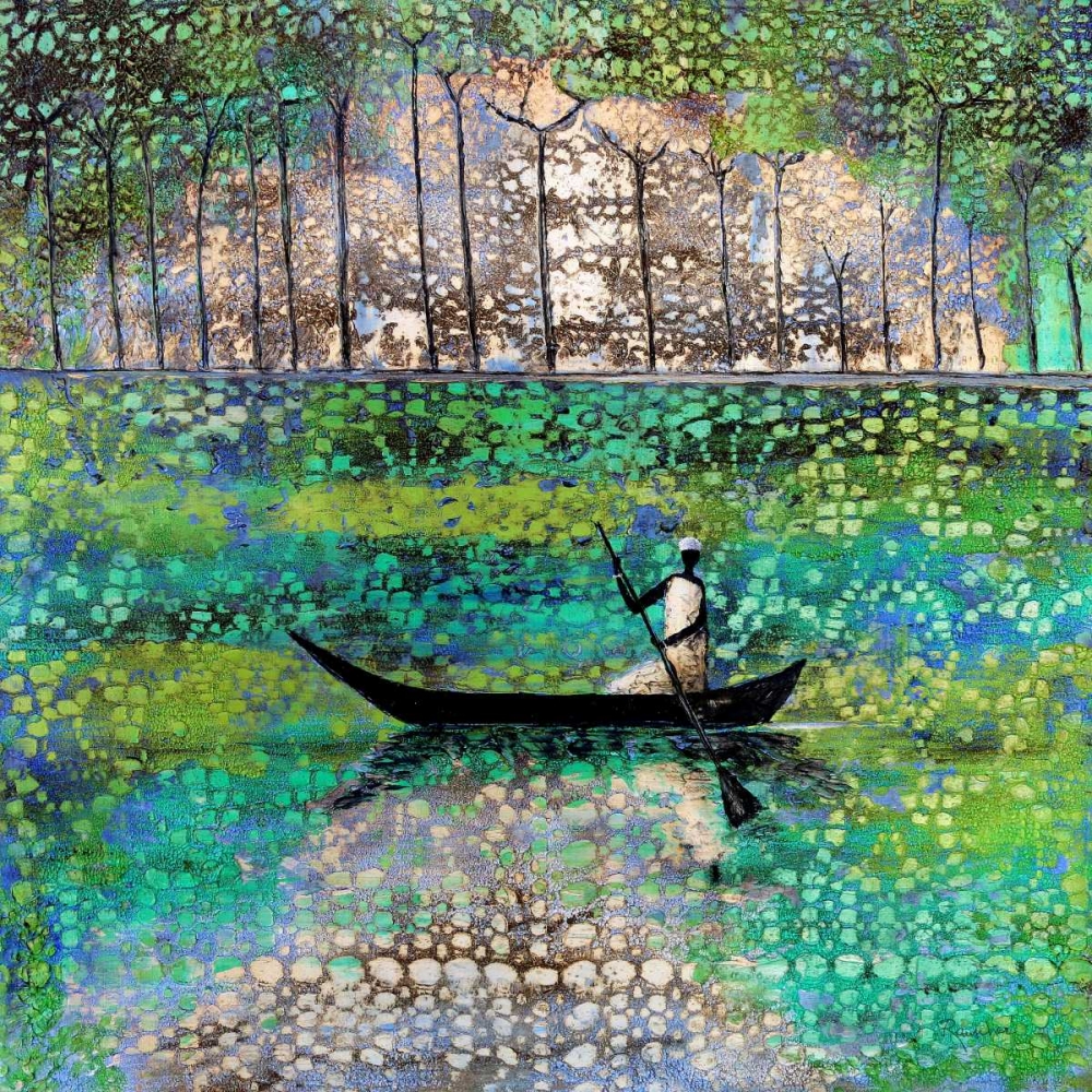 Wall Art Painting id:142074, Name: Dancing River, Artist: Rauscher, Michel