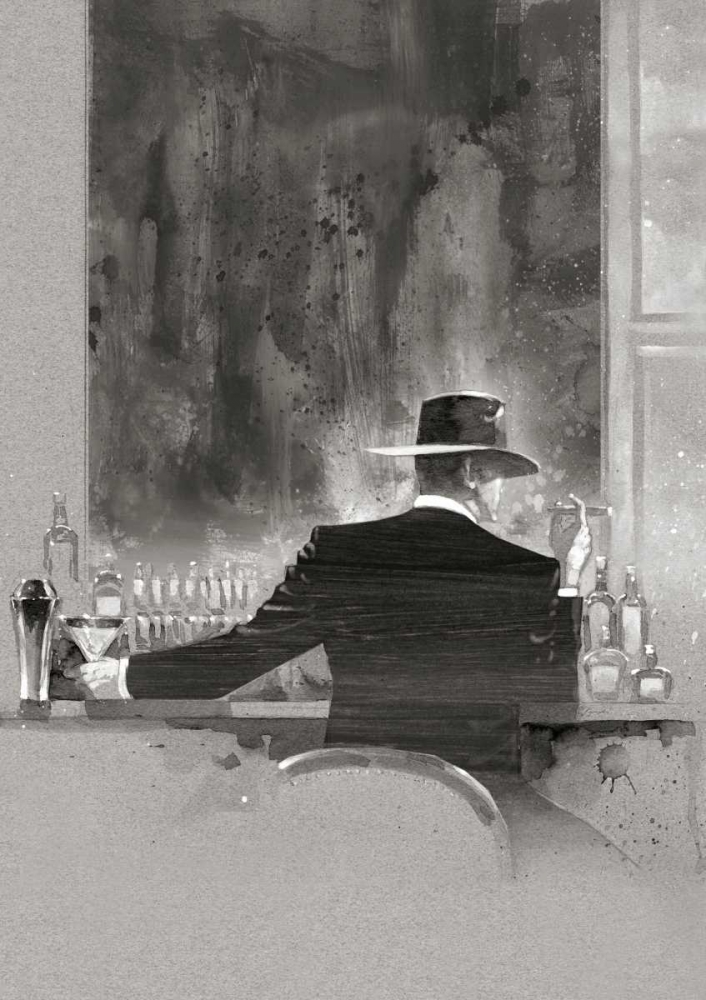 Wall Art Painting id:57588, Name: Cigar Bar Study, Artist: Lynch, Brent 