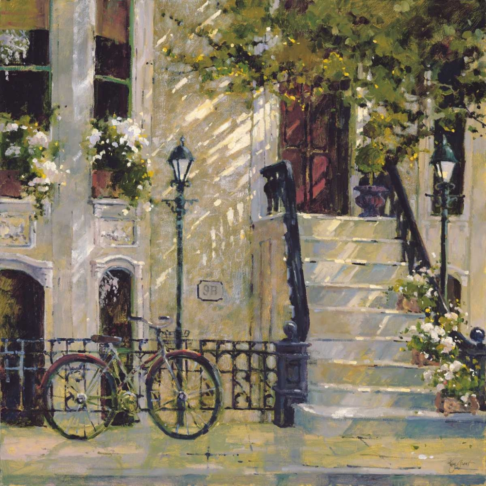 Wall Art Painting id:60326, Name: Floral Staircase, Artist: Grant, Kay
